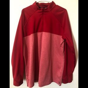 Red Nike Golf 1/4 zip pullover